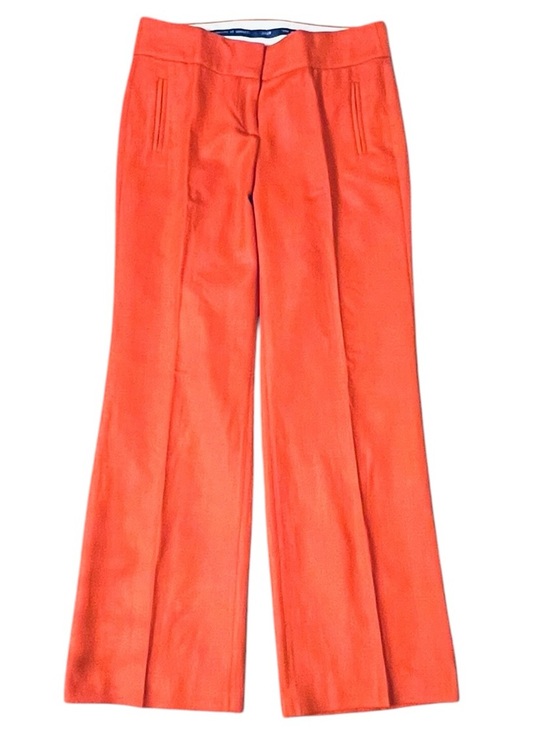 J. Crew Pants - J.Crew Orange Wool Favorite Fit Trousers Size 2